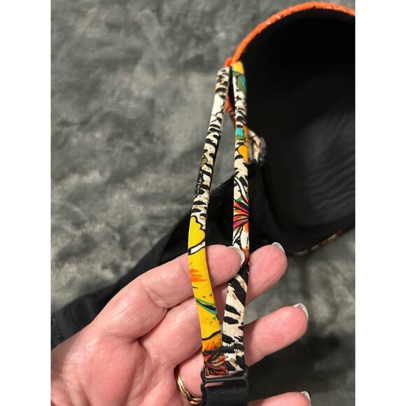 Cacique Bra beautiful colors leopard floral print with lace, Size 42DDD - Picture 4 of 8